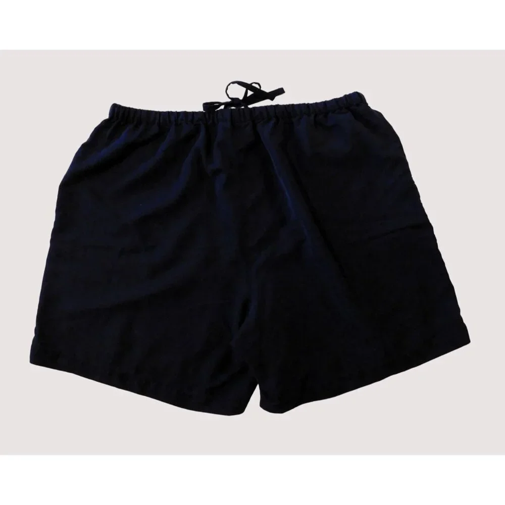Caribbean Joe Shorts Womens 2X Navy Blue Drawstring Vacation Beachwear Rayon - Picture 5 of 7